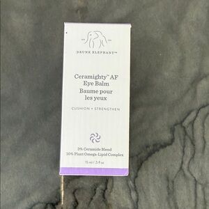 Drunk Elephant Ceramighty AF Eye Balm - White and Purple